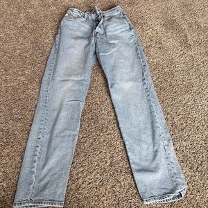 H&M Sky Blue High Rise Mom Women's Jeans